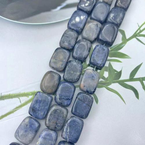 Edelstein Schmuckperlen, Naturstein, DIY, blau, 12x16mm, ca. 22PCs/Strang, verkauft von Strang