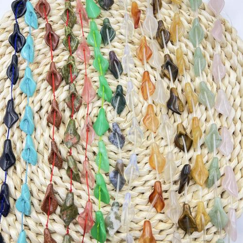 Gemstone Jewelry Beads, Natural Stone, DIY & different designs for choice, more colors for choice, 15x30mm, Approx 12PCs/Strand, Sold By Strand