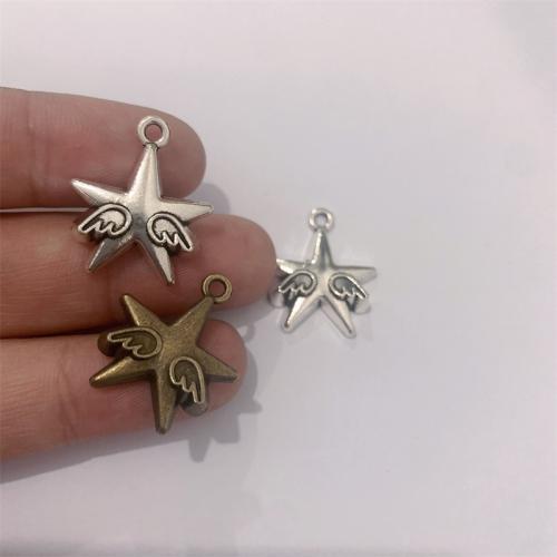 Zinc Alloy Star Pendant plated DIY Sold By Bag