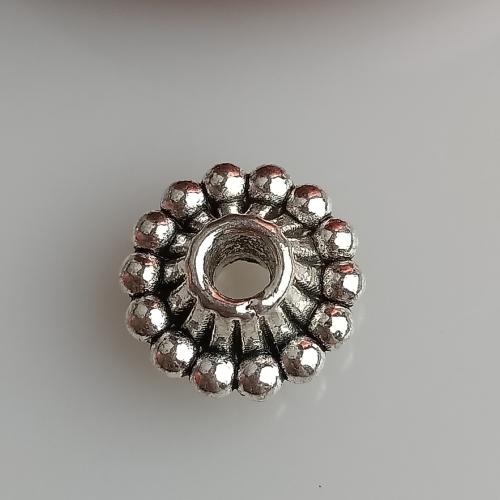 Perles intercalaires en alliage de zinc, DIY, 12x12mm, Trou:Environ 4mm, 100PC/sac, Vendu par sac