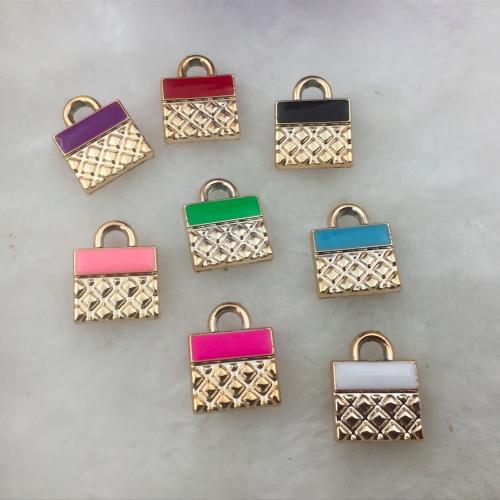 Copper Coated Plastic Pendant, DIY & enamel, more colors for choice, 17x14x4mm, 100PCs/Bag, Sold By Bag