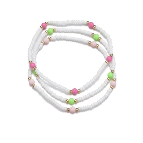 Мода ювелирные изделия anklet, Seedbead, ювелирные изделия моды, разноцветный, 3ПК/указан, продается указан