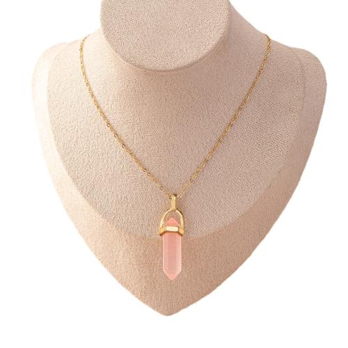 Zinc Alloy Jewelry Necklace with Crystal plated for woman gold Sold By PC