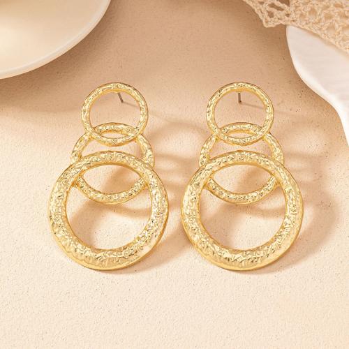 Tibetan Style Stud Earring, plated, for woman, gold, Sold By Pair