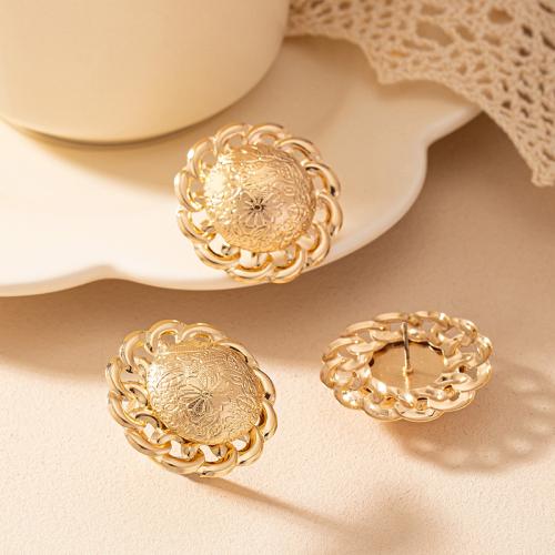 Tibetan Style Jewelry Sets, Stud Earring & finger ring, plated, for woman, gold, Sold By Set