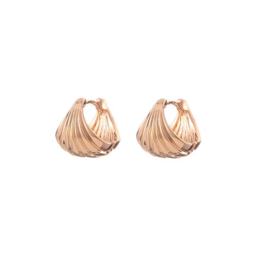 Laiton Leverback boucle d'oreille, Plaqué or 18K, bijoux de mode & pour femme, doré, 16x18mm, Vendu par paire