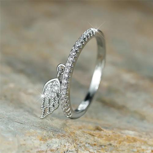 Cubic Zirconia Micro Pave Brass Ring, different size for choice & micro pave cubic zirconia & for woman, more colors for choice, Sold By PC