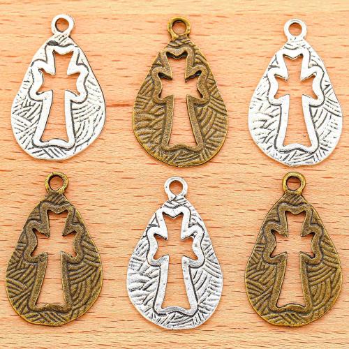 Tibetan Style Pendants, Teardrop, plated, DIY, more colors for choice, 33x19mm, 100PCs/Bag, Sold By Bag