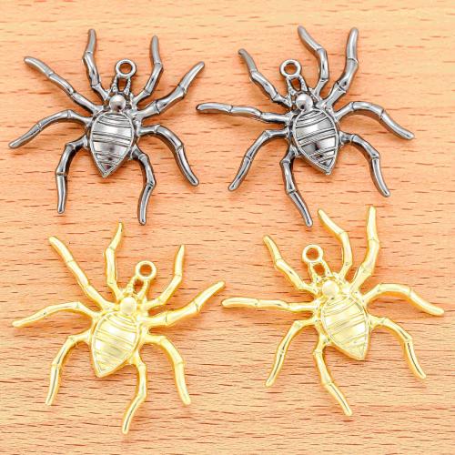 Tibetan Style Animal Pendants, Spider, plated, DIY, more colors for choice, 27x34mm, 100PCs/Bag, Sold By Bag