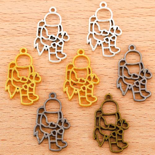 Tibetan Style Pendants, Astronaut, plated, DIY, more colors for choice, 30x19mm, 100PCs/Bag, Sold By Bag