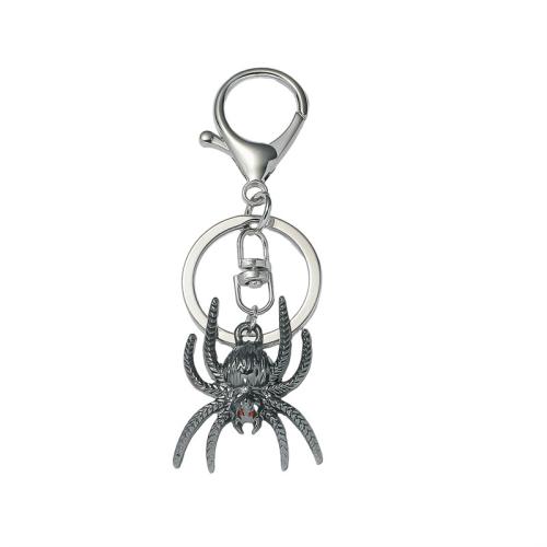 Tibetan Style Key Clasp, Spider, plated, fashion jewelry, plumbum black, nickel, lead & cadmium free, Sold By PC