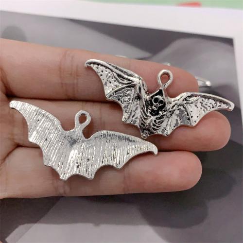 Tibetan Style Animal Pendants, Bat, antique silver color plated, DIY, 49x23mm, 100PCs/Bag, Sold By Bag