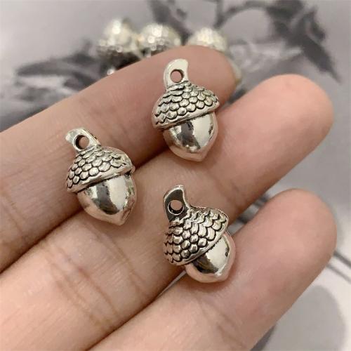 Tibetan Style Pendants, Pinecone, antique silver color plated, DIY, 10x15mm, 100PCs/Bag, Sold By Bag