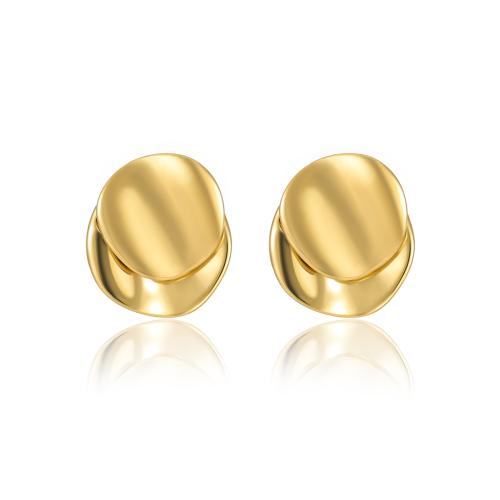 Stainless Steel Stud Earrings, 304 Stainless Steel, fashion jewelry & for woman, more colors for choice, 25x23mm, Sold By Pair