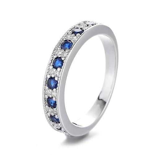 Cúbicos Circonia Micro Pave anillo de latón, metal, diverso tamaño para la opción & micro arcilla de zirconia cúbica & para mujer, width 4mm, Vendido por UD