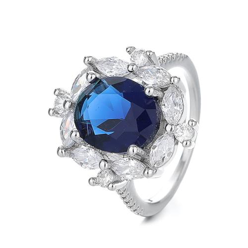 Cúbicos Circonia Micro Pave anillo de latón, metal, diverso tamaño para la opción & micro arcilla de zirconia cúbica & para mujer, Vendido por UD