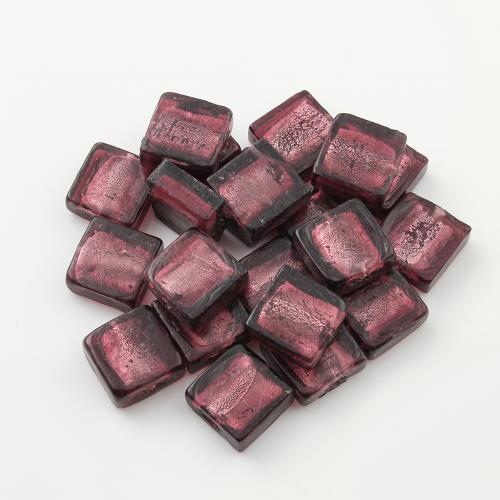 Lampwork Beads, Square, DIY, more colors for choice, 15mm, Sold By PC