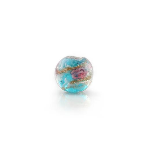 Lampwork Beads, Round, DIY, light blue, 10mm, Sold By PC