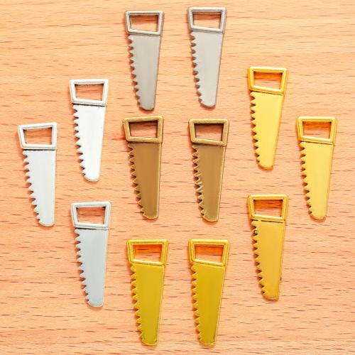 Tibetan Style Tool Pendants, Saw, plated, DIY, more colors for choice, 23x9mm, 100PCs/Bag, Sold By Bag