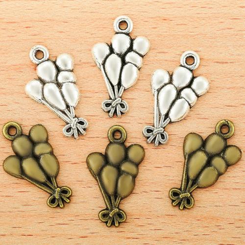 Tibetan Style Pendants, Balloon, plated, DIY, more colors for choice, 22x13mm, 100PCs/Bag, Sold By Bag