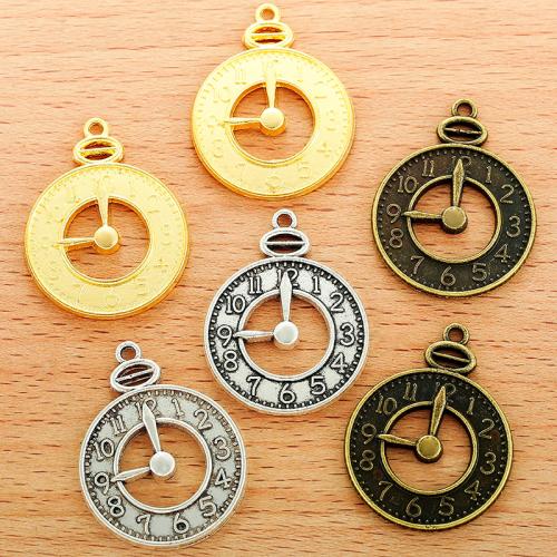 Tibetan Style Pendants, Round, plated, DIY, more colors for choice, 32x24mm, 100PCs/Bag, Sold By Bag