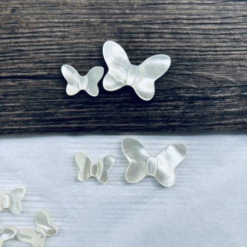 White Lip Shell Pendant, Butterfly, DIY & different size for choice, white, Sold By PC