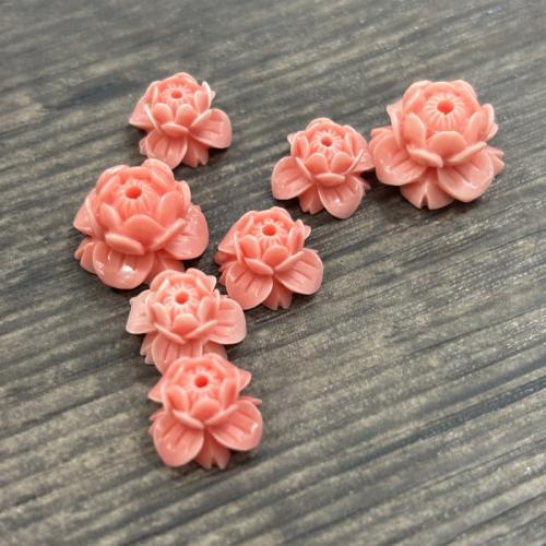 Natural Freshwater Shell Beads, Shell Powder, Flower, DIY & different size for choice, pink, 10PCs/Bag, Sold By Bag