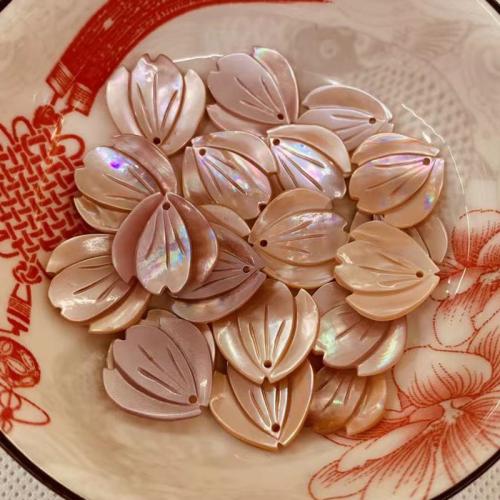 Natural Pink Shell Pendants, DIY, pink, 16x17mm, Sold By PC