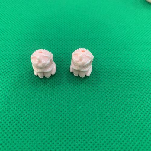 Natural Freshwater Shell Beads, Shell Powder, Lion, DIY, white, 13x16mm, Sold By PC