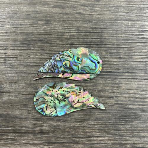 Natural Abalone Shell Pendants, Wing Shape, DIY, 25x52mm, Sold By Pair