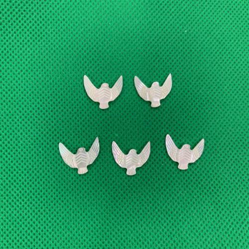 Haarschmuck DIY Ergebnisse, Weiße Lippenschale, Adler, weiß, 13x15mm, verkauft von PC