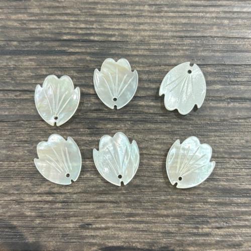 Shell Pendant, petals, DIY, more colors for choice, 12x14mm, Sold By PC