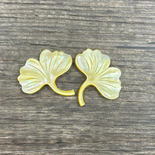 Haarschmuck DIY Ergebnisse, Ginkgo-Blatt, verschiedene Größen vorhanden, gelb, verkauft von PC