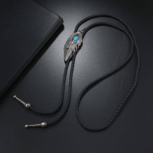 Collier chaîne chandail , cuir PU, avec turquoise & alliage de zinc, Placage, bijoux de mode & unisexe & styles différents pour le choix, Vendu par PC