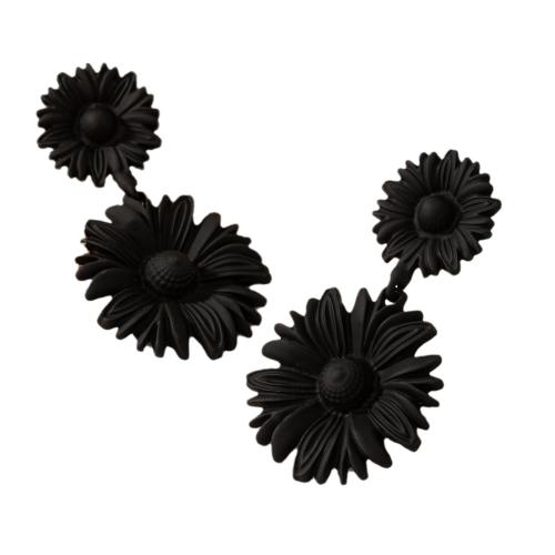 Boucle d'oreille dormeuse en alliage de zinc, Pétales, Placage, vernis d'étuvage & pour femme, plus de couleurs à choisir, Vendu par paire