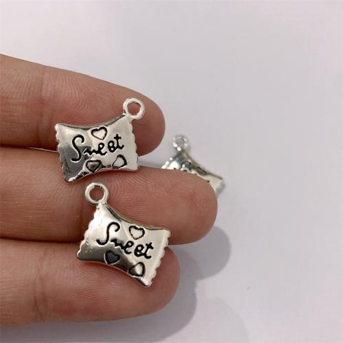 Tibetan Style Pendants, Candy, antique silver color plated, DIY, 17x13mm, 100PCs/Bag, Sold By Bag