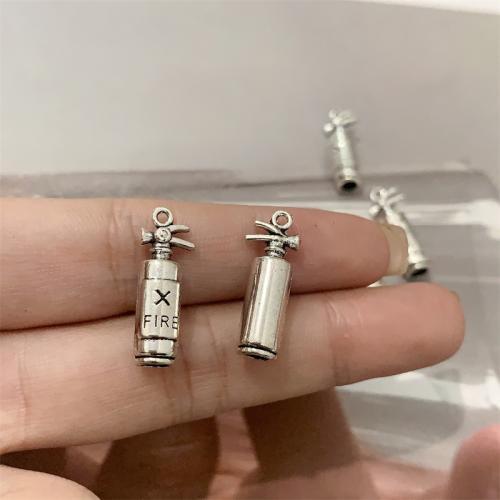 Tibetan Style Pendants, Fire Extinguisher, antique silver color plated, DIY, 8x23mm, 100PCs/Bag, Sold By Bag