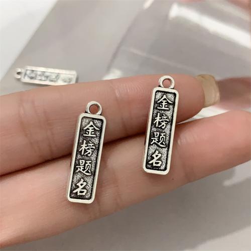 Tibetan Style Pendants, antique silver color plated, DIY, 7x24mm, 100PCs/Bag, Sold By Bag