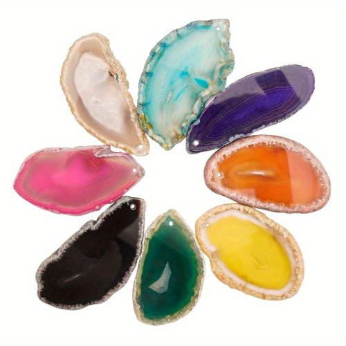 Agate Jewelry Pendants, different size for choice, more colors for choice, Sold By PC