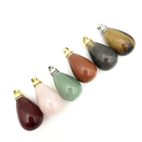 Gemstone Pendants Jewelry, Perfume Bottle, DIY & different materials for choice, 36x20mm, Sold By PC