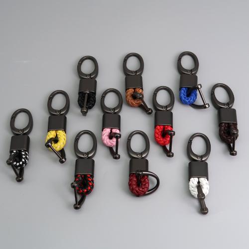 Bag Purse Charms Keyrings Keychains, Tibetan Style, with PU Leather, for man, more colors for choice, 80x26mm, Sold By PC