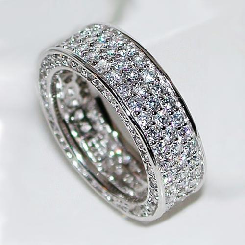 Cubic Zirconia Micro Pave Brass Ring, different size for choice & micro pave cubic zirconia & for woman, Sold By PC