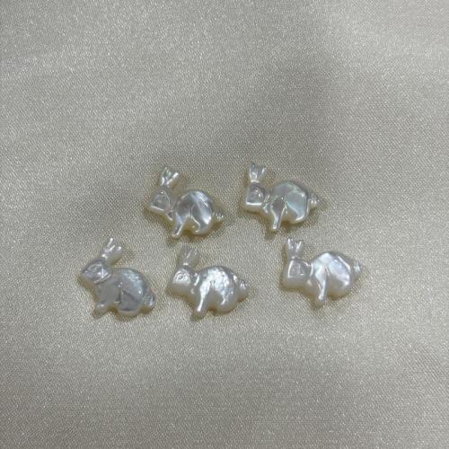 White Lip Shell Beads, Rabbit, DIY & different size for choice, white, Sold By PC