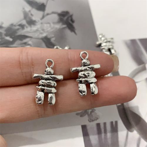 Tibetan Style Pendants, antique silver color plated, DIY, 19x21mm, 100PCs/Bag, Sold By Bag