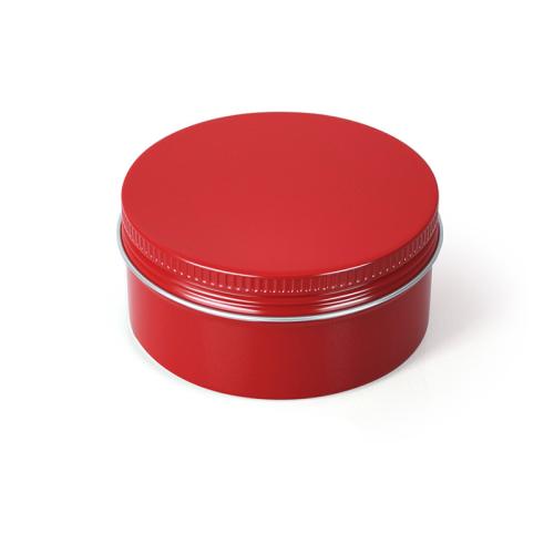 aluminium Boîte à thé, Rond, normes différentes pour le choix, rouge, Vendu par PC