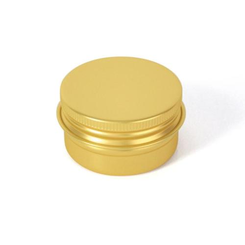 Aluminum Tea Can, Round, dustproof & different size for choice, gold, Sold By PC