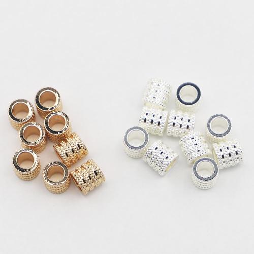 Stainless Steel Large Hole Beads, 304 Stainless Steel, Column, Vacuum Ion Plating, DIY, more colors for choice, 8x8mm, Hole:Approx 5mm, Sold By PC