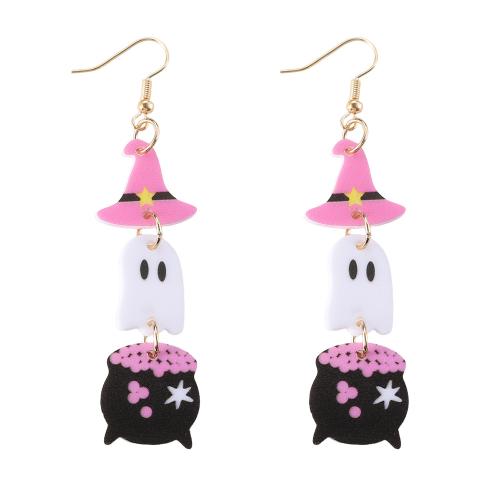 Acrylic Jewelry Earring, printing, Halloween Design & fashion jewelry & for woman, Sold By Pair