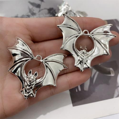 Tibetan Style Animal Pendants, Bat, antique silver color plated, DIY, 50x42mm, 100PCs/Bag, Sold By Bag