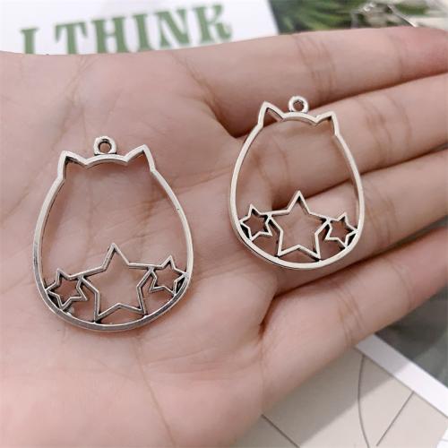 Tibetan Style Animal Pendants, Chinchillas, antique silver color plated, DIY, 27x34mm, 100PCs/Bag, Sold By Bag